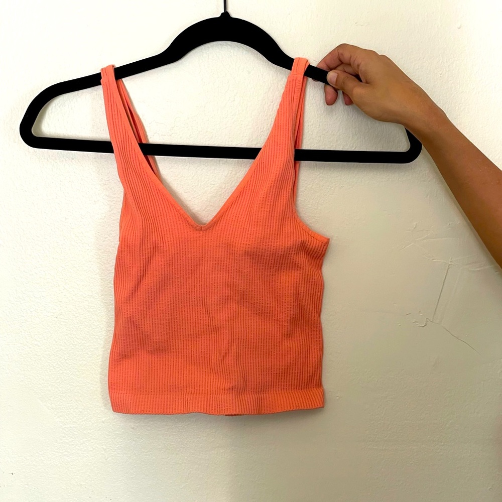 Coral crop top